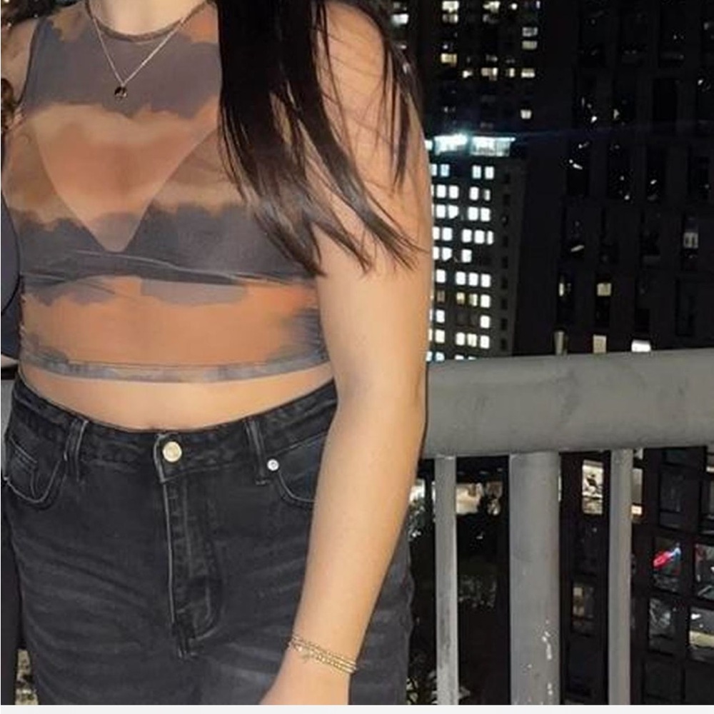 SHEIN Multicolor Crop Top